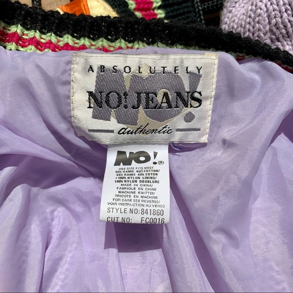 Vintage ABSOLUTELY NO! JEANS 80’s Patch Cardigan - Picture 12 of 13